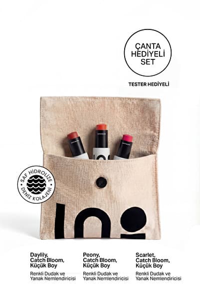 INO Cosmetic Catch Bloom Pocket Scarlet , Peony, Daylily Stick Ruj & Allık - 4,5gr
