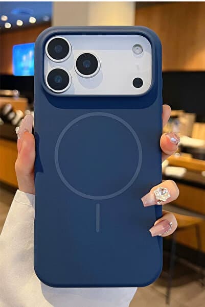 FABRON Apple Iphone 17 Pro / 18 Pro Uyumlu Magsafe Lansman Kir Tutmaz Silinebilir Içi Kadife Telefon Kılıfı