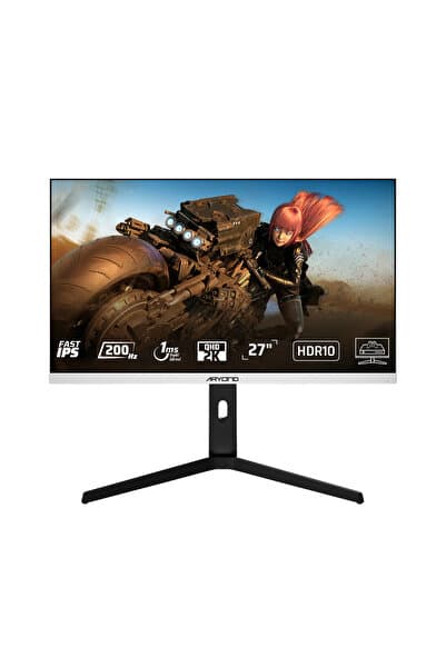 MONSTER Aryond A27F V1 27" 200Hz QHD 1 Ms HDR10 G-Sync FreeSync Fast IPS Oyuncu Monitörü Beyaz