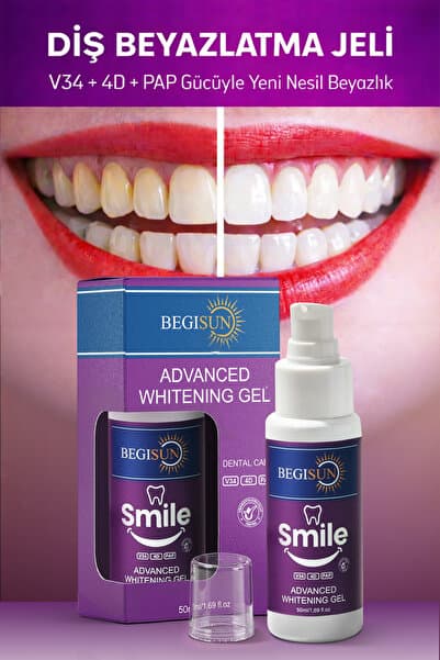 BEGISUN Smile Diş Beyazlatma Jeli – V34 + 4D + PAP Teknolojisi