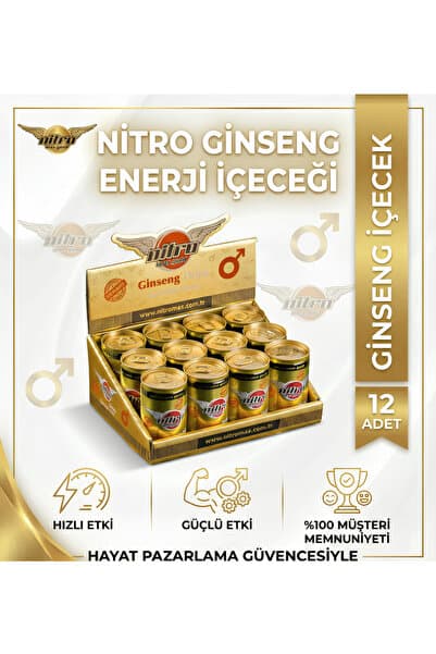 Genel Markalar Nitro Max Ginseng +18 Enerji İçeceği - 12'li Set (Gizli Gönderim)