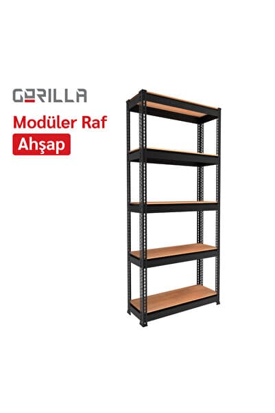 Gorilla Racking Gorilla Modüler Raf / Ahşap / Antrasit