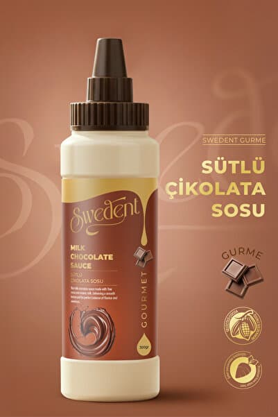 Swedent Gurme Serisi Sütlü Çikolata Sos Kremsi Dokusu ile Zengin ve Akışkan Kıvam