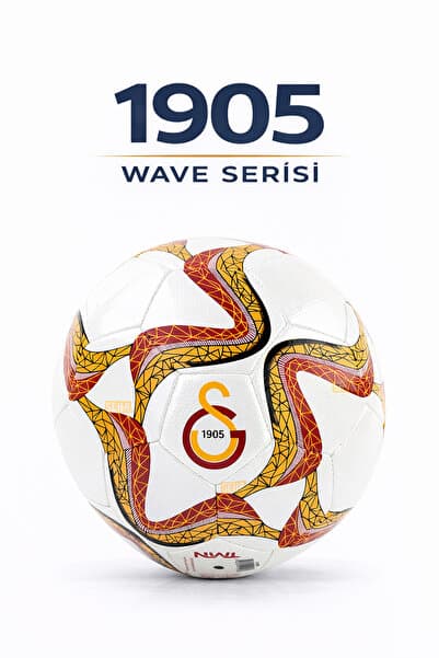 Galatasaray Yeni Koleksiyon Wave Serisi Lisanslı 32 Panel Dikişli 5 Numaralı 2026 Yeni Parlak Futbol Topu