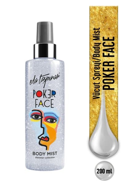 Eda Taşpınar Poker Face Simli Body Mist – Işıltılı Görünüm & Kalıcı Koku 200 ml