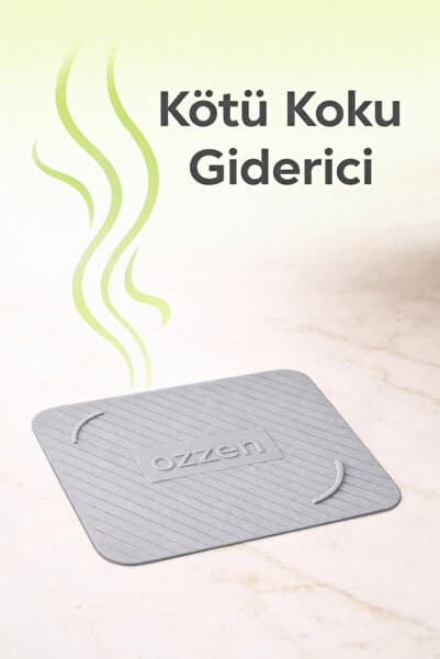 ozzen GRİ Kötü Koku Böcek Önleyici Silikon Mat Banyo Mutfak Lavabo Balkon Gider Tıpası Kapağı