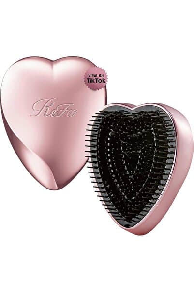 Saç Fırçası Tarak Heart Brush - Rose Gold