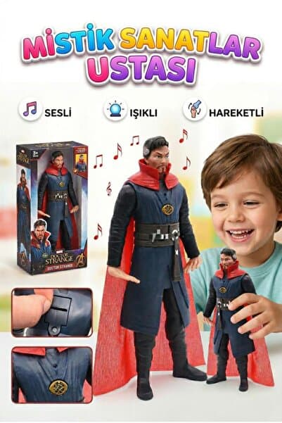 Tıfıl Toys Sesli Aksesuarlı Hareketli Parçalı Yenilmezler Temalı Mistik Sanatlar Ustası Oyuncak Figür