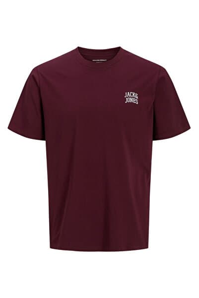 Jack & Jones Bisiklet Yaka Gögüs Baskili Tisört - Noge