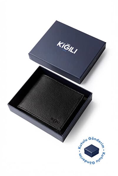 Kiğılı Düz Para Bölmeli Hediye Kutulu Kartlık Cüzdan