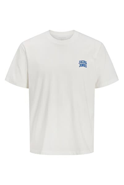 Jack & Jones Bisiklet Yaka Gögüs Baskili Tisört - Noge
