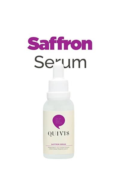 Quivis Çayır Gülü Özlü 3 Etkili Serum: Nemlendirici, Ton Eşitleyici & Canlandırıcı Safran Serum 30ml