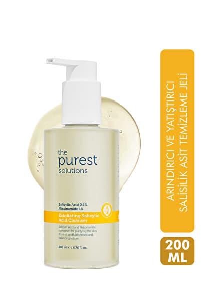 The Purest Solutions Yağlı Ve Karma Ciltler Için Siyah Nokta Karşıtı Temizleme Jeli 200 ml