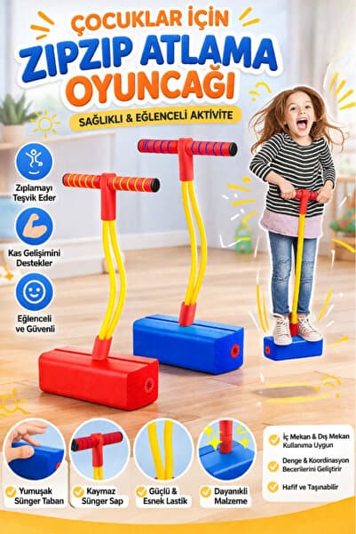 Çocuklar Için Atlama Zıplama Oyuncağı Boy Uzatıcı Eğitici Fiziksel Ve Zihinsel Geliştirici Spor Oyun