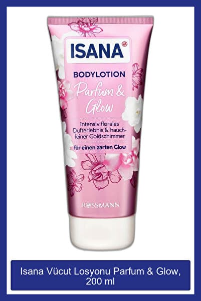 ISANA Vücut Losyonu Parfum & Glow, 200 ml