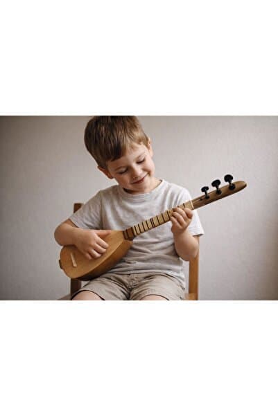 bademüzik Çocuk Bağlaması (3-9 Yaş) Küçük Boy Saz Eğitim ve Hobi Amaçlı, Tel + Tezene Dahil
