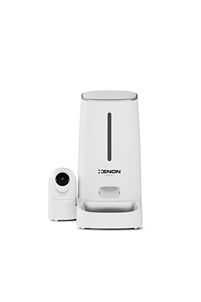 Xenon Smart Akıllı Mama Kabı (Kameralı) | 2MP Gece Görüş, WiFi Mobil Kontrol, Çelik Kase, Çift Yönlü Ses (X8610)