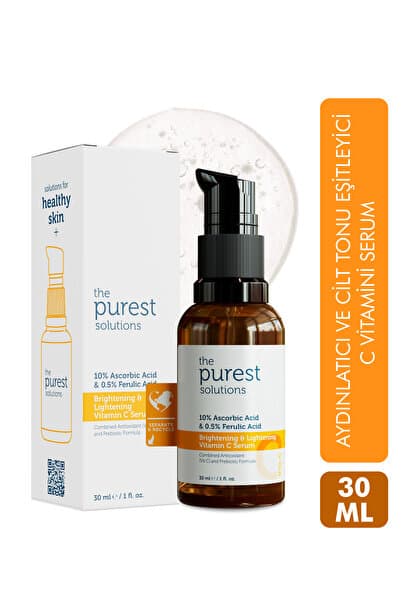 C Vit Aydınlatıcı Ve Ton Eşitleyici Bakım Serumu 30 ml %10 Ascorbic Acid & Ferulic Acid %0,5