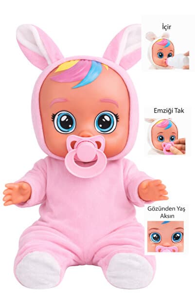 Genel Markalar Ağlayan ve Konuşan Et Bebek Toz Pembe