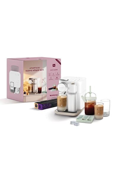 Nespresso F541 Gran Lattissima Beyaz Kahve Köşesi Seti