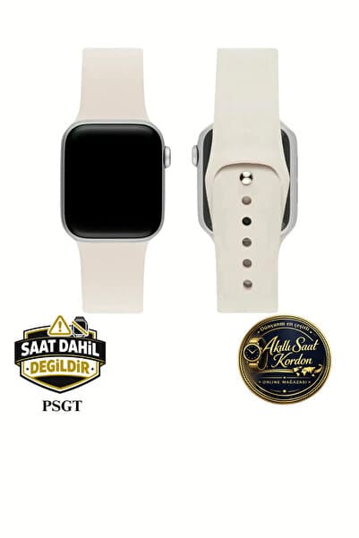 PSGT Apple Watch Uyumlu Seri: 1/2/3/4/5/6/se/7/8/9 (38-40-41MM) Ve Seri 10-11 (42MM) Silikon Kordon A++