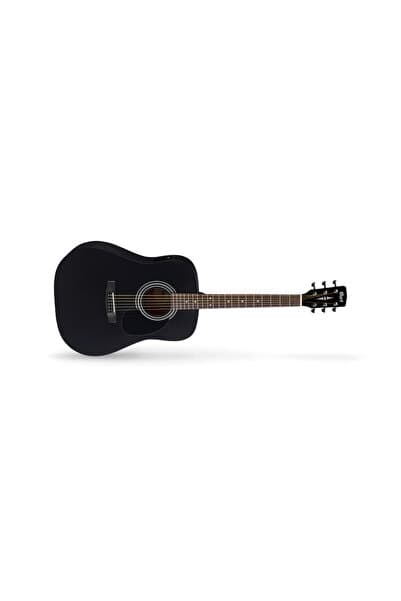 Cort AD810E-BKS Elektro Akustik Gitar | Siyah Renk, Satin Bitiş, Ladin Kapak, Dahili Preamp ve Akort
