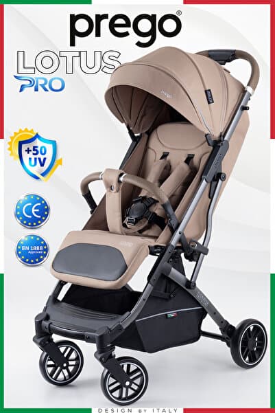 Prego Lotus Pro Kabin Boy Bebek Arabası - Tek Elle Katlanır -Hafif -UV Tenteli - Full Aksesuarlı