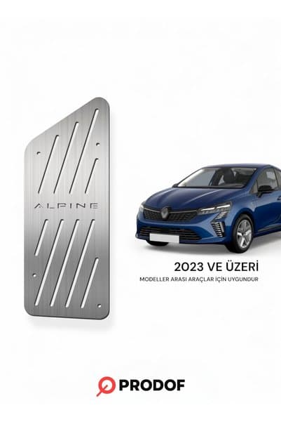 Genel Markalar Renault Clio 5 Alpine Krom Ayak Dinlendirme Pedalı 2023 ve Üzeri