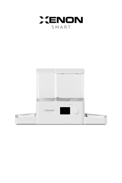 Xenon Smart Akıllı Otomatik Mama ve Su Kabı 2 in 1 Besleyici, WiFi, Çelik Kase, 3.5L/2L, Sessiz Sifon (X8616)