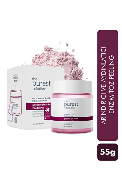 The Purest Solutions Arındırıcı ve Aydınlatıcı Enzim Toz Peeling 55 gr (%0,6 Azelaic Acid & Malic Acid)