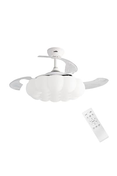 DLC GROUP DLC PONIENTE LED AÇILIR KAPANIR GİZLİ KANAT TAVAN VANTİLATÖRÜ 107CM BEYAZ