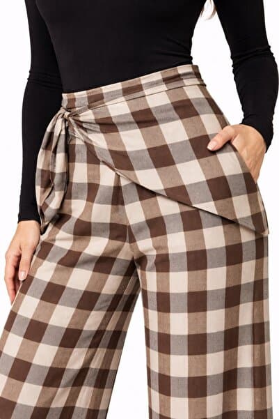 Etos Kadın FuLaR DeTaYLI TaiLoReD FiT EKoSe PaNToLoN PaLazzo