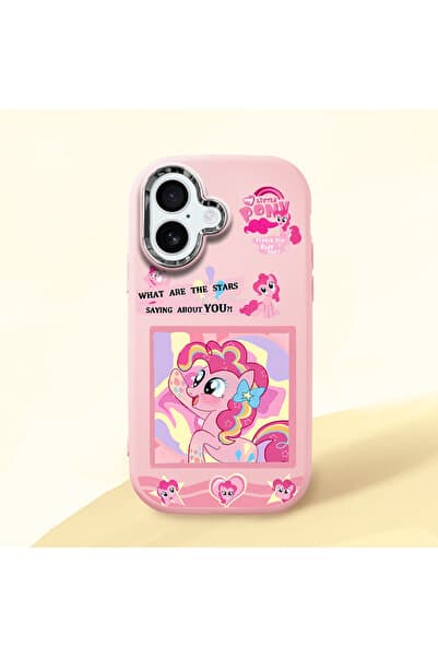ucuc iPhone 16 Uyumlu Darbe Emici Kamera Korumalı pembe Silikon Kılıf