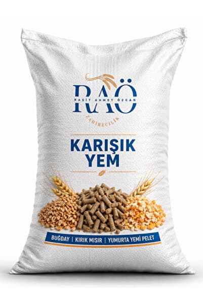 Buğday, Yumurta Pelet, Kırık Mısır KARIŞIK YEM (Güvercin, Tavuk, Kaz, Hindi) 5 KG