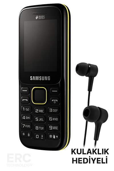 Original Samsung B310 Kamerasız Çift Sim Tuşlu Telefon – Dayanıklı – Kolay Kullanım SİYAH