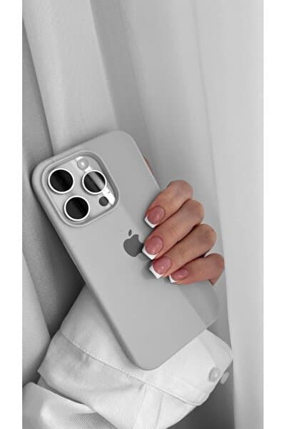 MELIFLIO iPhone 14 Pro Max Uyumlu Içi Kadife Lansman Premium Kılıf - Gri