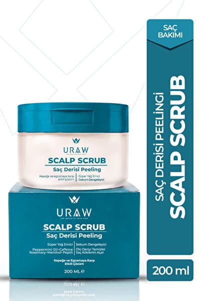 Uraw Saç Derisi Peelingi | Arındırıcı ve Dengeleyici Hair Scrub 200 ml