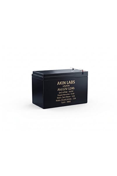 Akın Labs 12V 12Ah LiFePO4 Akü