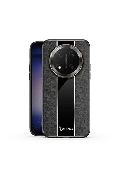 Zebana Honor Magic 7 Lite Uyumlu Kılıf Premium Deri Kılıf Siyah