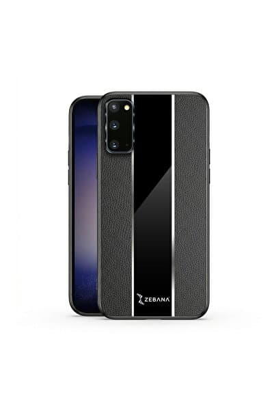 Dara Aksesuar Samsung Galaxy S20 FE Uyumlu Kılıf Zebana Premium Deri Kılıf Siyah