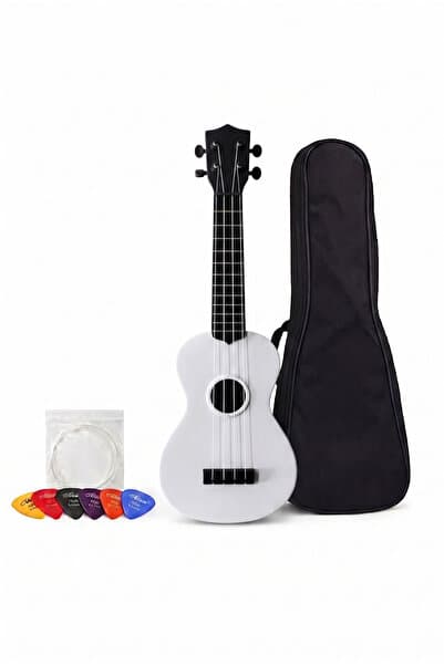 Gonzales 4 Telli Ukulele (BEYAZ) (ÇANTA PENA TEL)