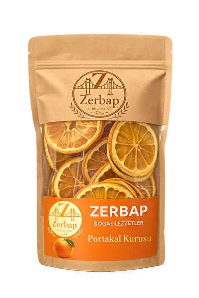 ZERBAP Portakal Kurusu 100 g – Kurutulmuş Portakal Kurusu, Katkısız Şekersiz Sağlıklı Doğal Atıştırmalık