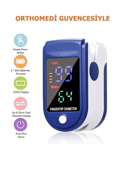 Genel Markalar Parmak Tipi Oksimetre Kan Oksijen Nabız Ölçer Oximeter Oksimetre