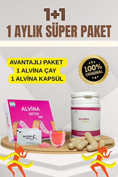 ALVİNA DETOX Alvina (1 Kutu Kapsül 1 Paket Çay)