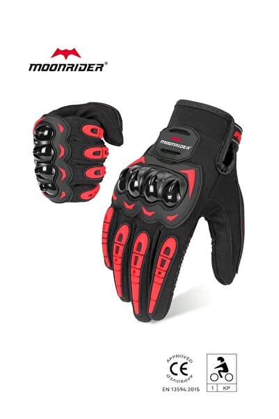 Moonrider Motor Eldiveni tam Korumalı Dokunmatik çalışır yeni yasa CE-EN13594 unisex Motosiklet Eldiveni Nx-2