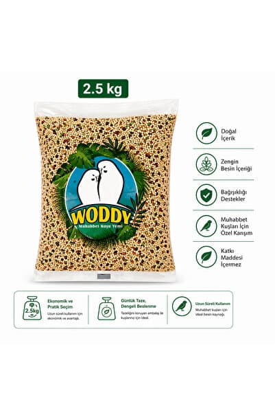 WODDY Karışık Muhabbet Kuşu Yemi 2,5 Kg