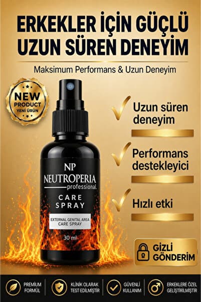 Erkekler İçin Uzun Deneyim Sprey Premium Özel Formül 30 ml