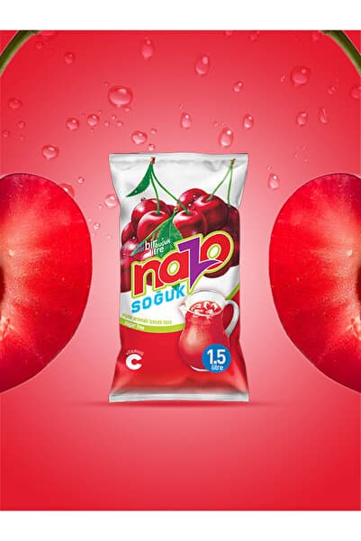 NAZO 9gr Vişne Aromalı Toz Içecek 24'lü