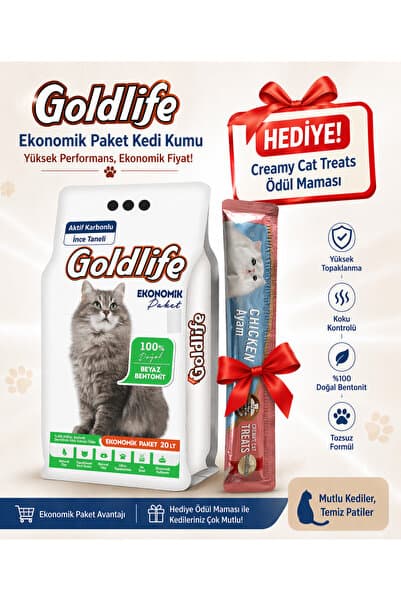 Ekonomik Paket Aktif Karbon Kedi Kumu 20 Lt