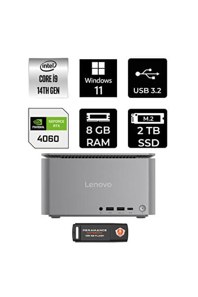 LENOVO Thinkcentre Neo Ultra i9 14900 RTX 4060 8GB RAM 2TB SSD Win11 Home 12W1001XTRP339 Mini PC + Per4 USB
